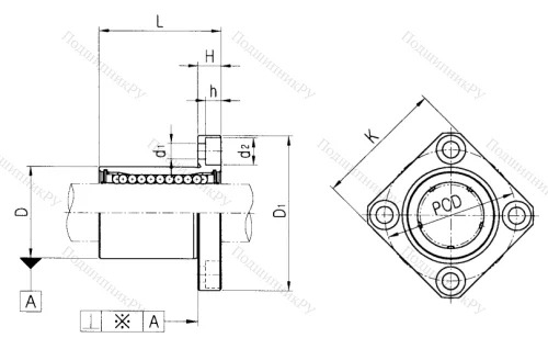 Подшипник LMEK 40 UU в Севастополе