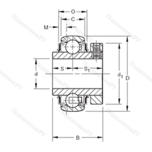 Подшипник шариковый радиальный GCE 30KRRB