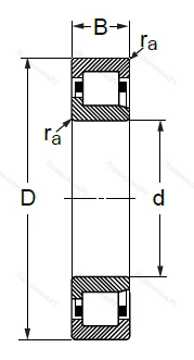 Цилиндрический роликовый подшипник 42415 Л (NJ 415 M) в Севастополе