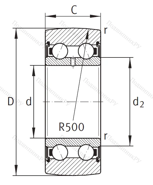 Подшипник LR 5202 2HRS TVH XL