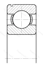 Подшипник  50412 (6412N) размер 60x150x35