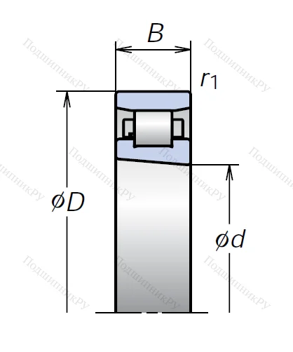 Роликовый цилиндрический подшипник