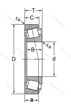 Конический роликовый подшипник 7518 (32218) в Севастополе
