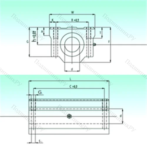 Подшипник шариковый линейный SCW 50-UU от производителя  NBS
