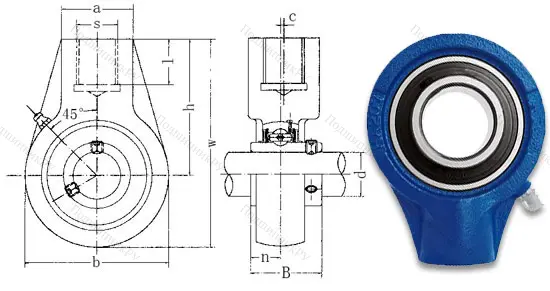 Подшипниковый узел UCHA 204