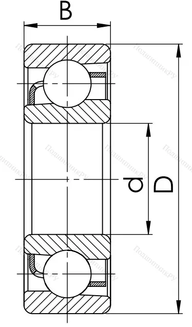 Радиально-упорный шариковый подшипник 46120 А (7020 AC) в Севастополе