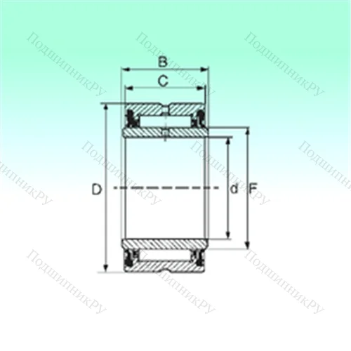 Подшипник игольчатый радиальный NA 4910 2RS от производителя  NBS Подшипник игольчатый радиальный NA 4910 2RS от производителя  NBS