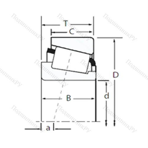 Подшипник роликовый радиально-упорный M 224749/M 224712 от производителя  TIMKEN