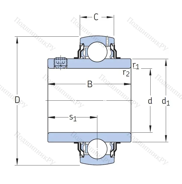 Корпусный подшипник YAR 207-2F в Севастополе