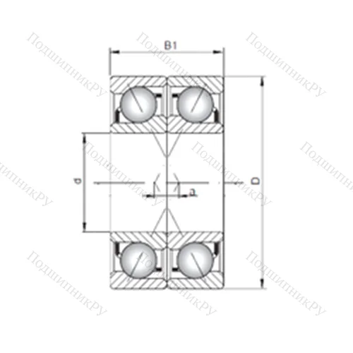 Подшипник шариковый радиально-упорный 7336 BDF от производителя  ISO