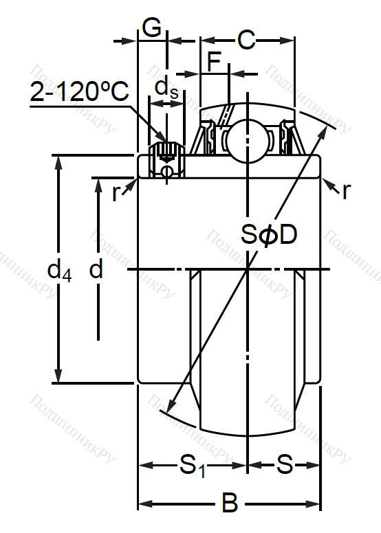 Корпусный подшипник MUC 205 в Севастополе