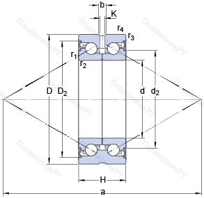 Подшипник BEAS 012042 C-2RSH