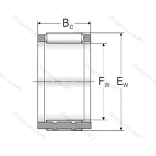 Подшипник игольчатый радиальный K 20x24X 13TN