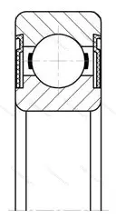 Подшипник 6016 2RS размер 80x125x22 от производителя  SKF