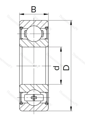Миниатюрный шариковый подшипник 60026 (626 Z) в Севастополе