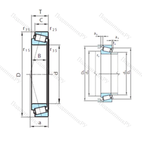 Подшипник роликовый радиально-упорный  612-26