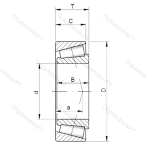 Подшипник роликовый радиально-упорный 32009 AX от производителя  CX