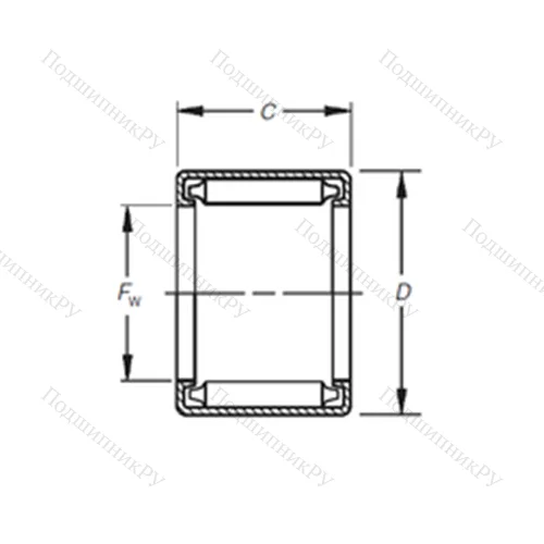 Подшипник игольчатый радиальный B-3210 от производителя  TIMKEN
