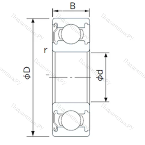 Подшипник шариковый радиальный