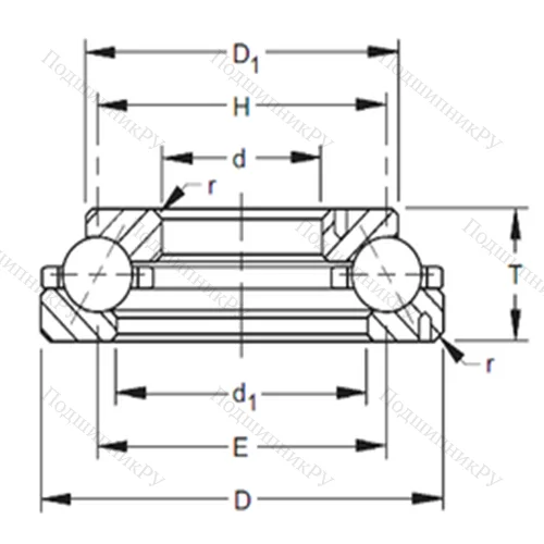 Подшипник шариковый радиально-упорный 195TVL 470