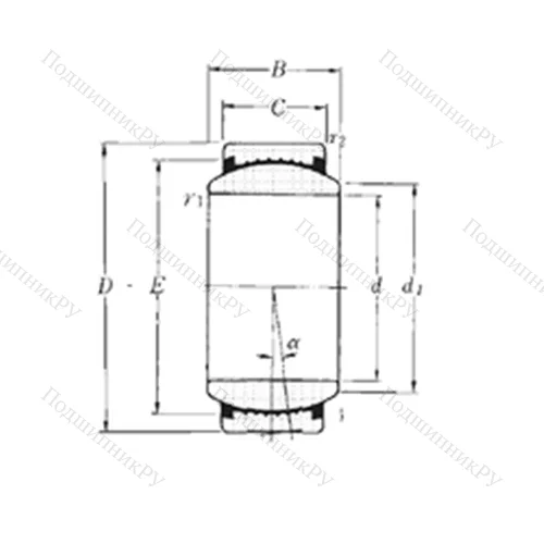 Подшипник скольжения сферический SAR 1-50