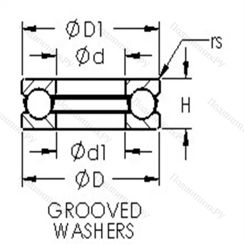 Подшипники шариковые упорные 51156M от производителя  AST Подшипники шариковые упорные 51156M от производителя  AST