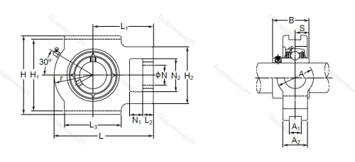 Подшипниковый узел UCT 205 в Севастополе