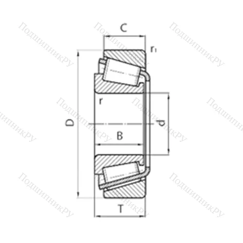 Подшипник роликовый радиально-упорный NP 867201/NP 646352 от производителя  TIMKEN