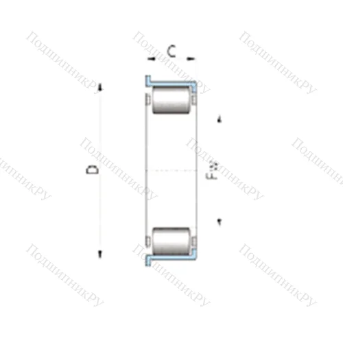 Подшипник роликовый радиальный 712135810 от производителя  INA