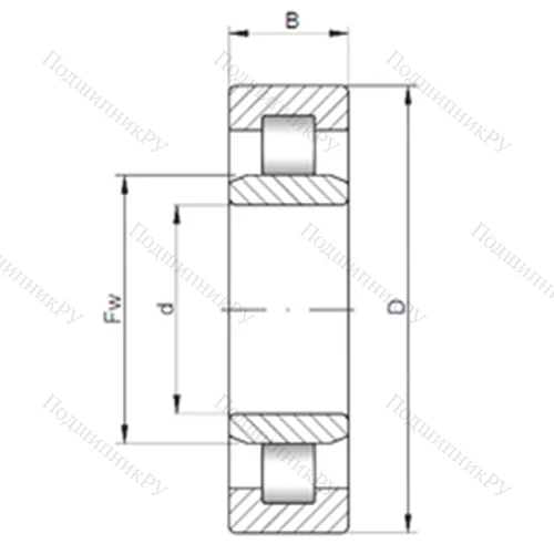 Подшипник роликовый радиальный NU 2344 E от производителя  CX