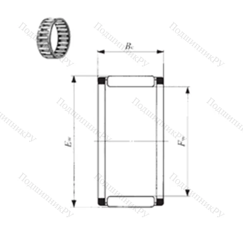 Подшипник игольчатый радиальный KT 284138 от производителя  IKO