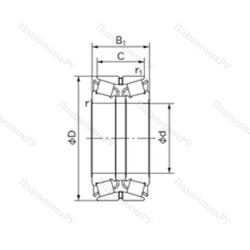 Подшипник роликовый радиально-упорный 160KBE 03