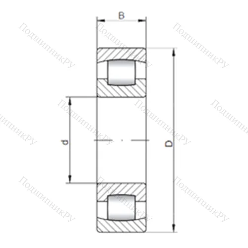 Подшипник роликовый радиальный самоцентрирующийся 20319 C от производителя  CX Подшипник роликовый радиальный самоцентрирующийся 20319 C от производителя  CX