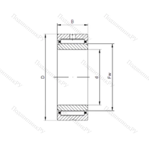 Подшипник игольчатый радиальный NKI 10/20 от производителя  CX