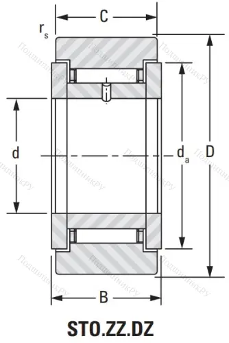 Подшипник STO 8 ZZ DZ от производителя  KOYO