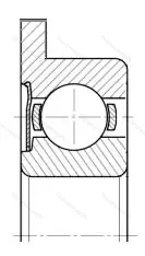 Подшипник  3860088 размер 8x16x6 от производителя  ГПЗ-7