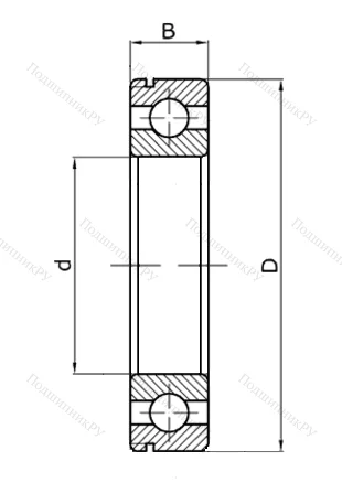 Шариковый однорядный подшипник 50212 (6212 N) в Севастополе
