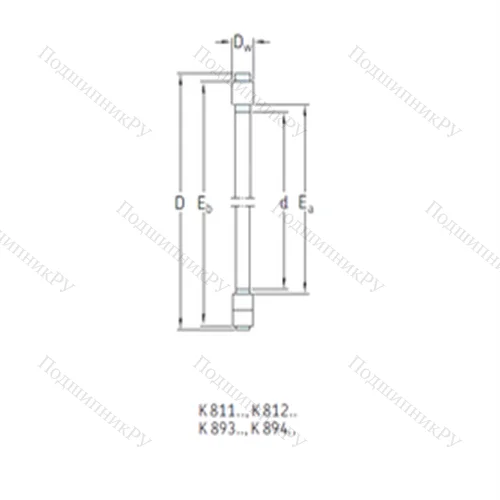 Подшипник роликовый упорный K 81134TN от производителя  SKF Подшипник роликовый упорный K 81134TN от производителя  SKF