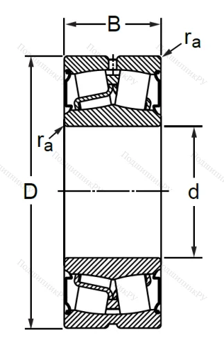 Сферический роликовый подшипник BS 2-2210 2CS (BS 2-2210 2CS) в Севастополе