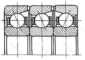 Подшипник  846108 размер 40x68x45 от производителя  ГПЗ-3
