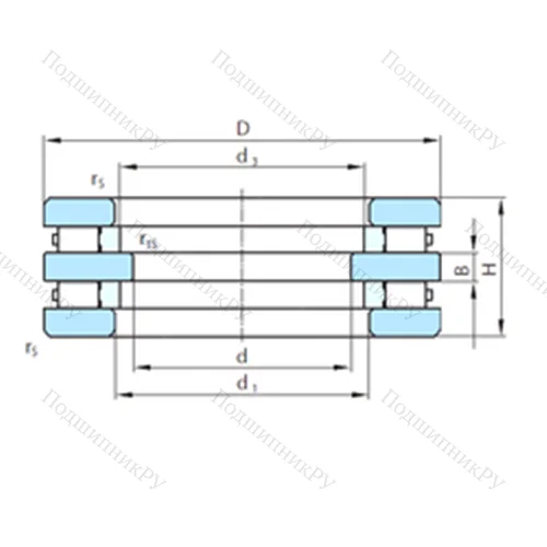 Подшипник роликовый упорный  912-17