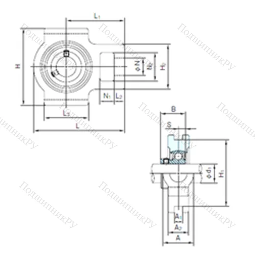 Подшипниковый узел шариковый радиальный BT 205