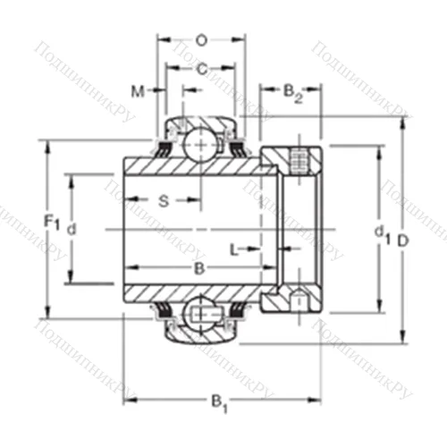 Подшипник шариковый радиальный G 1102KPPB 3