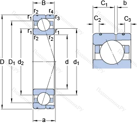 Подшипник 71932 CD/P 4AL