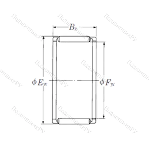 Подшипник игольчатый радиальный FWF-9510330 от производителя  NSK Подшипник игольчатый радиальный FWF-9510330 от производителя  NSK