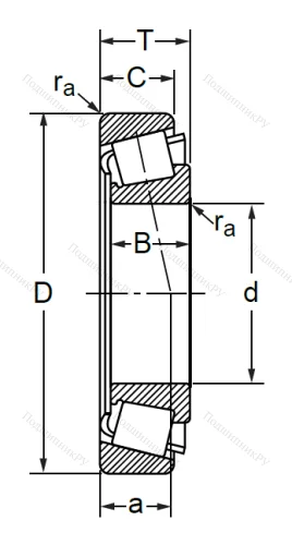 Конический роликовый подшипник 7512 (32212) PH2Y5Y06QI в Севастополе