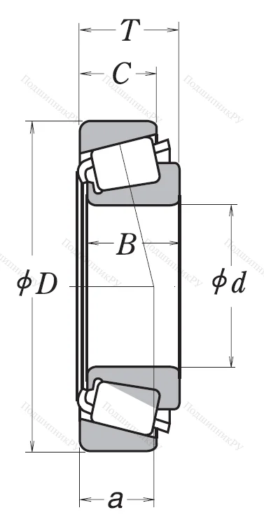 Конический роликовый подшипник HR 30310 J