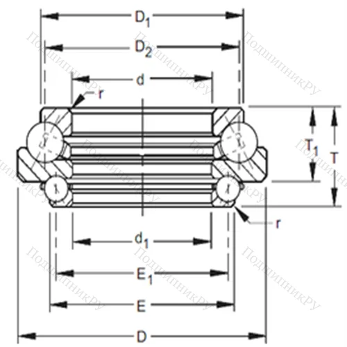 Подшипник шариковый радиально-упорный 412DTVL 730