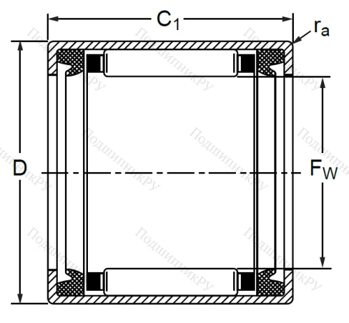Подшипник HK 4016 2RS в Севастополе