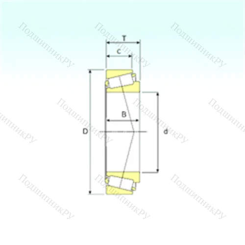 Подшипник роликовый радиально-упорный LM 12749/711 от производителя  ISB Подшипник роликовый радиально-упорный LM 12749/711 от производителя  ISB